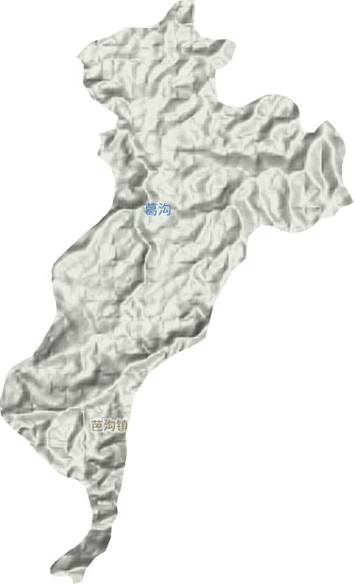 芭沟镇地形地图