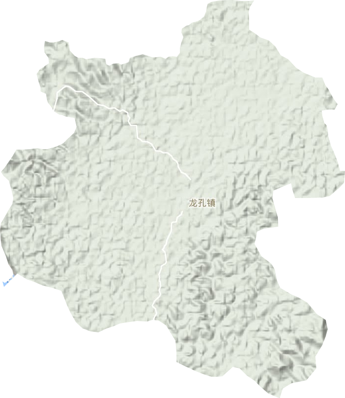 龙孔镇地形地图