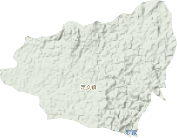 定文镇地形地图