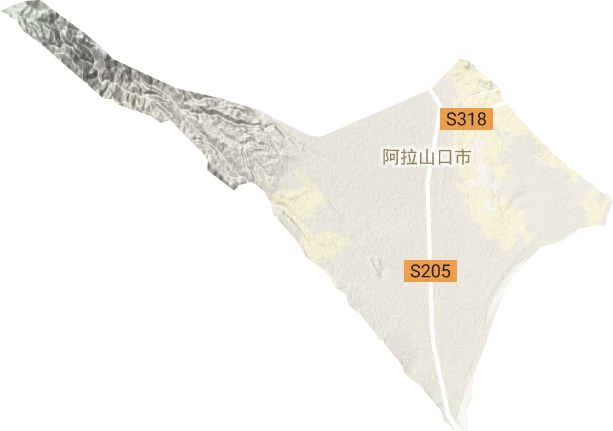 阿拉山口市地形地图