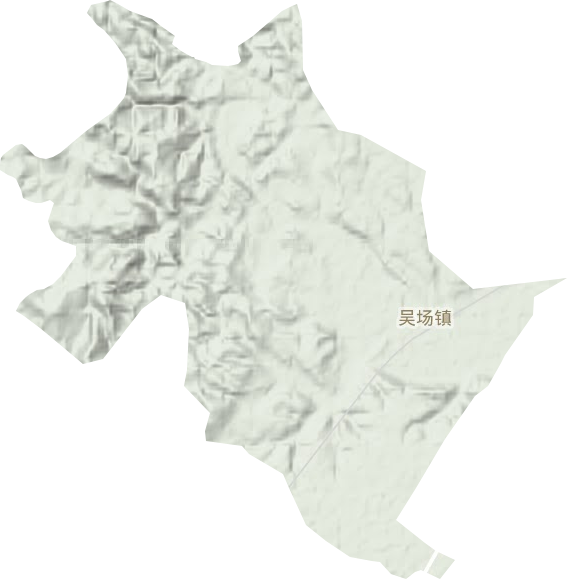 吴场镇地形地图