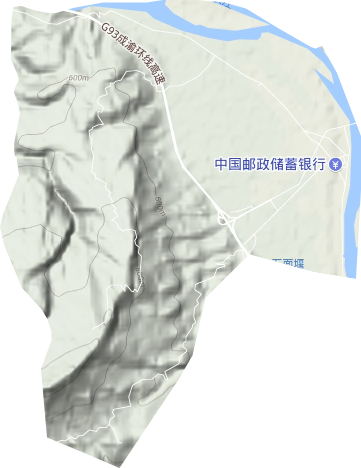木城镇地形地图