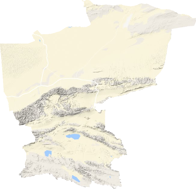若羌县地形地图