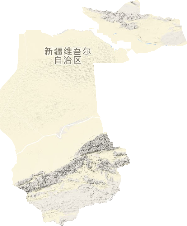 且末县地形地图
