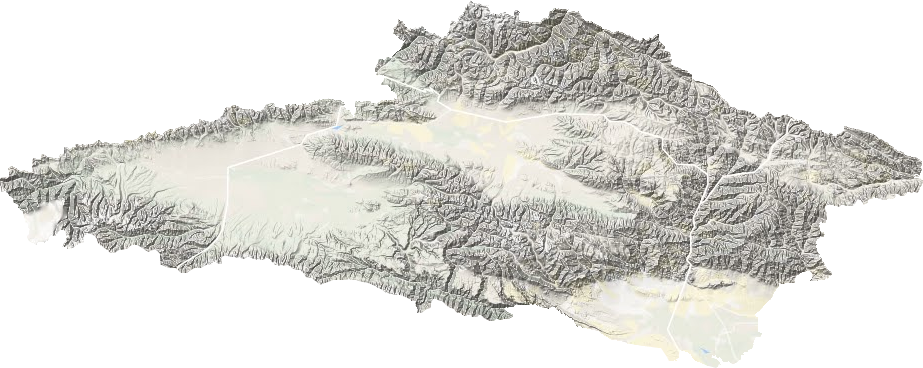 和静县地形地图