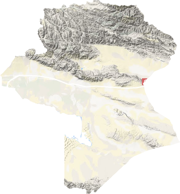 和硕县地形地图