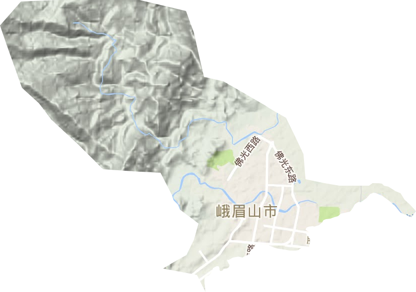 绥山镇地形地图