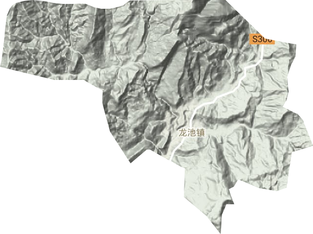 龙池镇地形地图