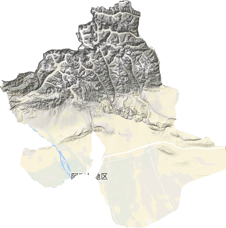 温宿县地形地图