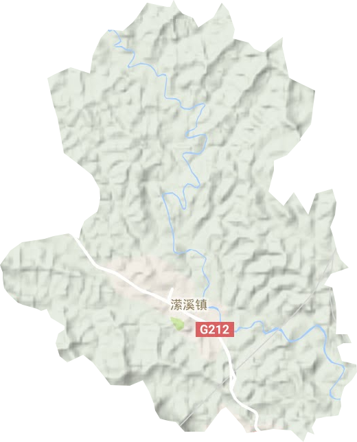 潆溪街道地形地图