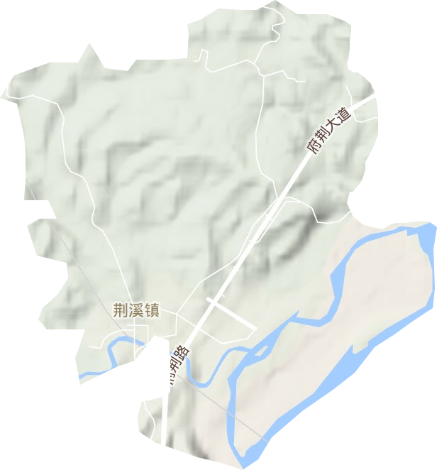 荆溪街道地形地图