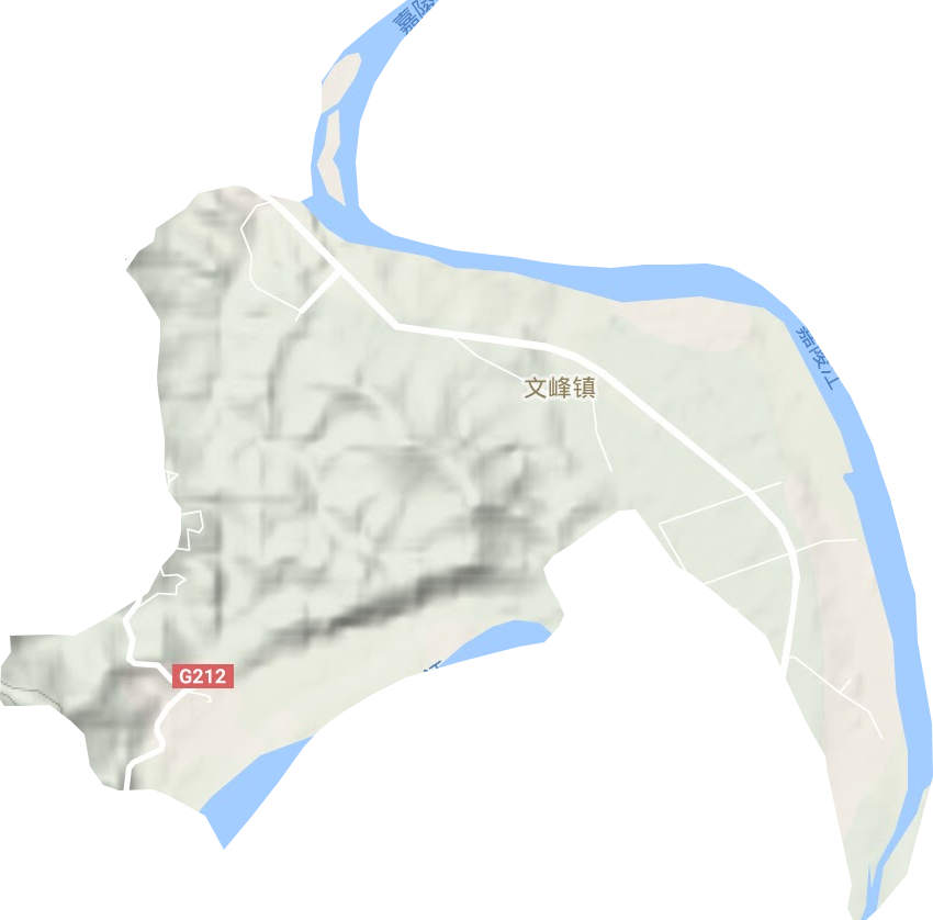 文峰街道地形地图