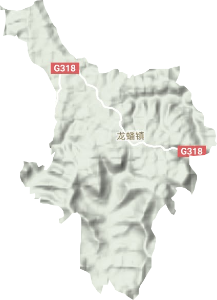 龙蟠镇地形地图
