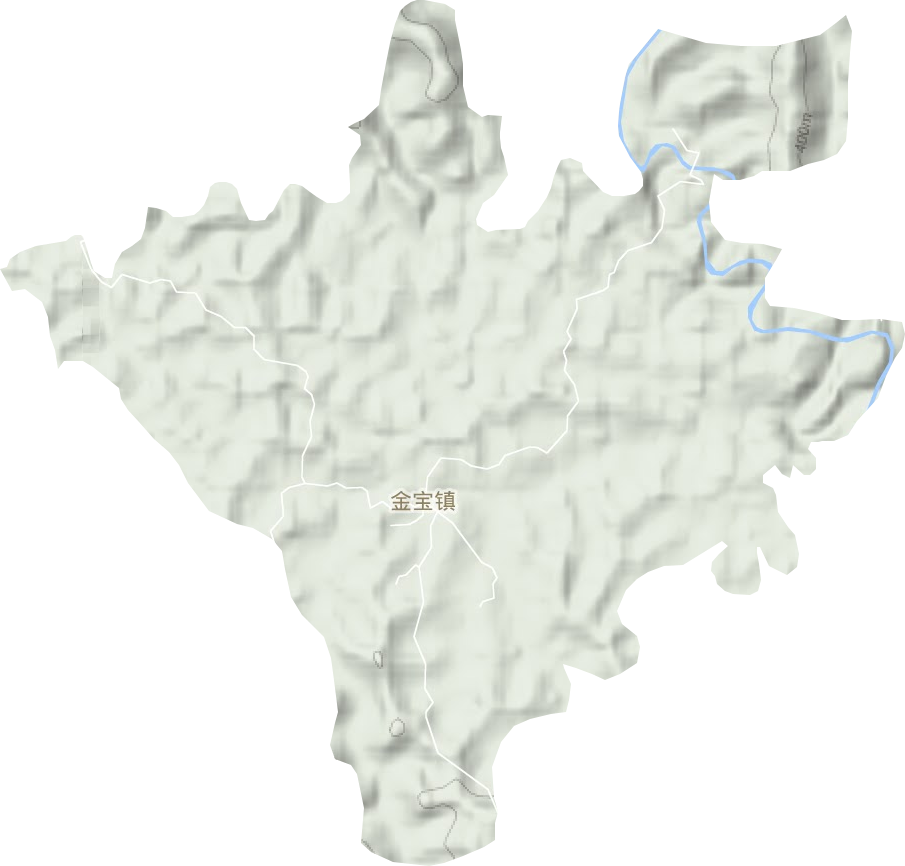 金宝镇地形地图
