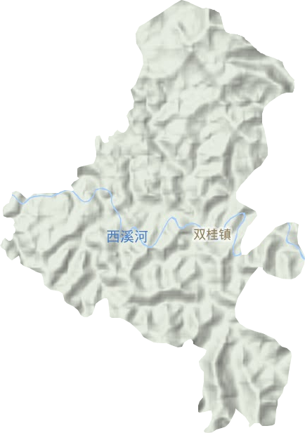 双桂镇地形地图