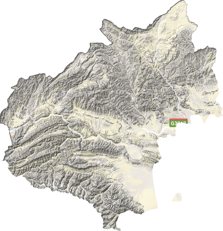 乌恰县地形地图