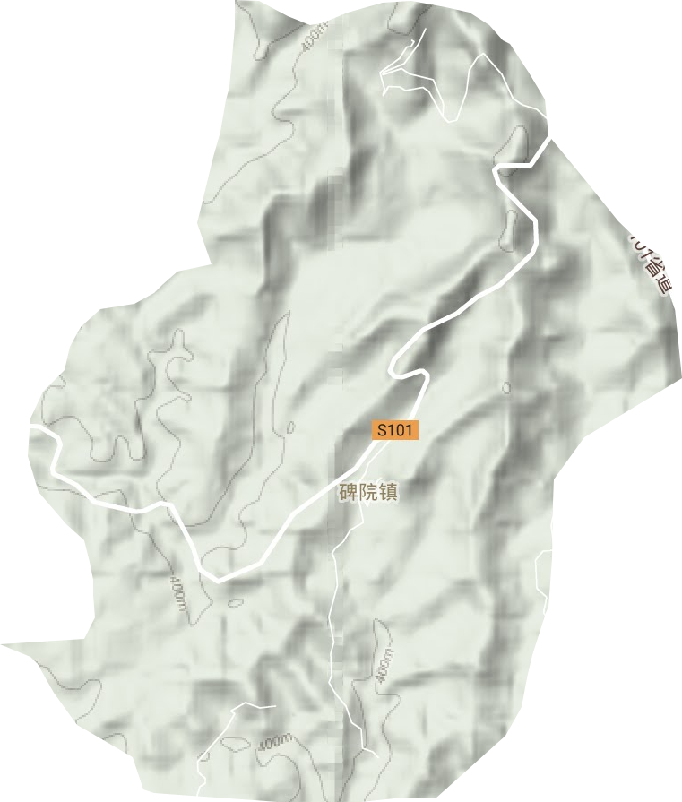 碑院镇地形地图