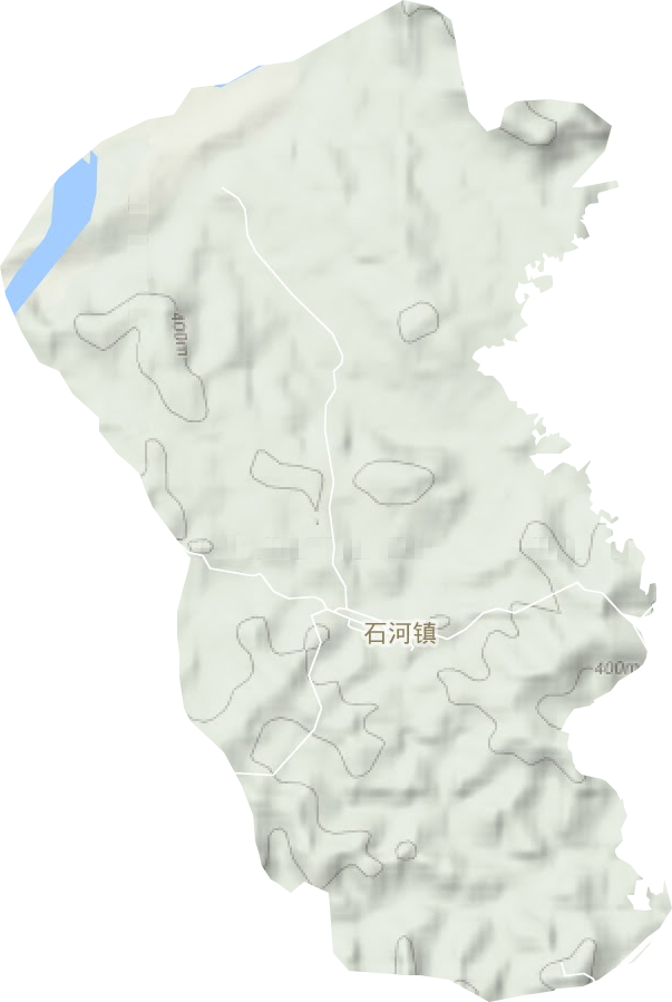 石河镇地形地图