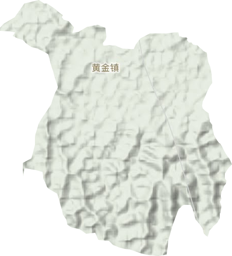 黄金镇地形地图