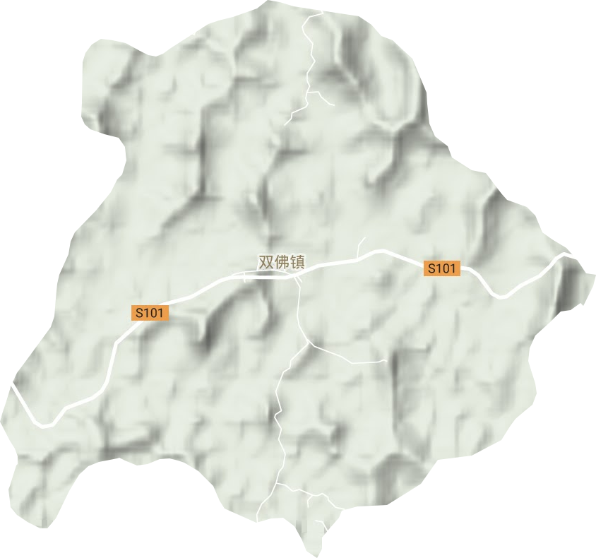 双佛镇地形地图