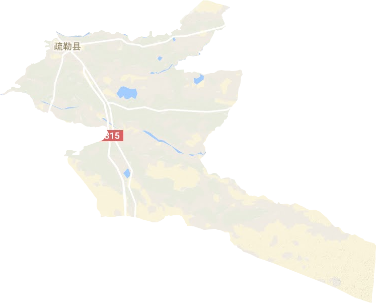 疏勒县地形地图