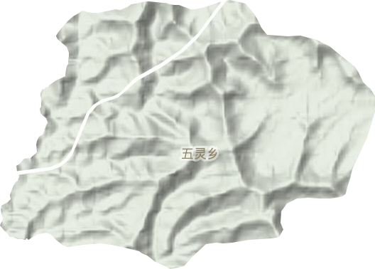 五灵乡地形地图