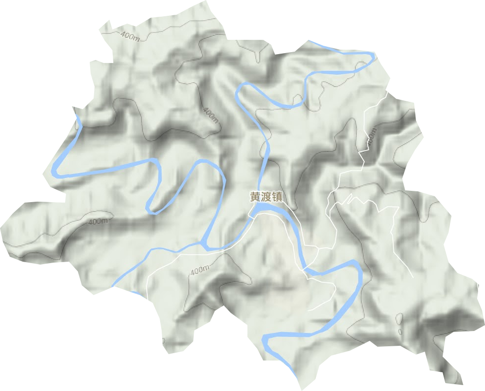 黄渡镇地形地图