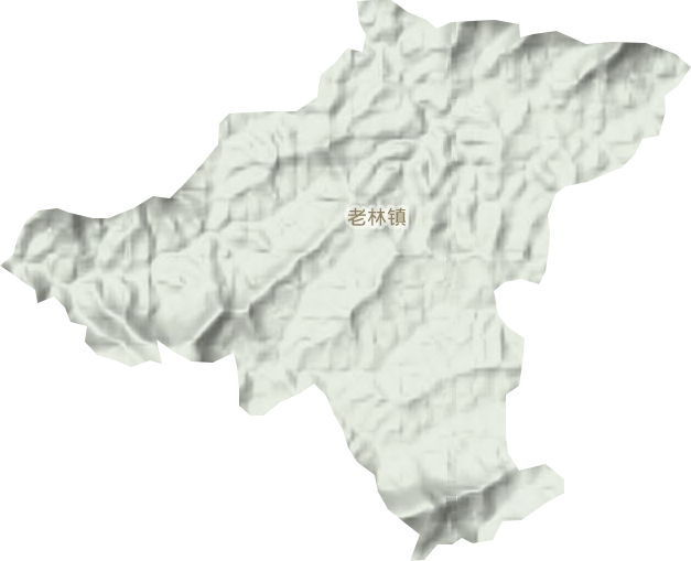 老林镇地形地图