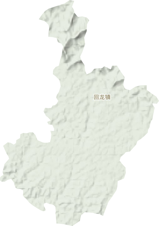 回龙镇地形地图