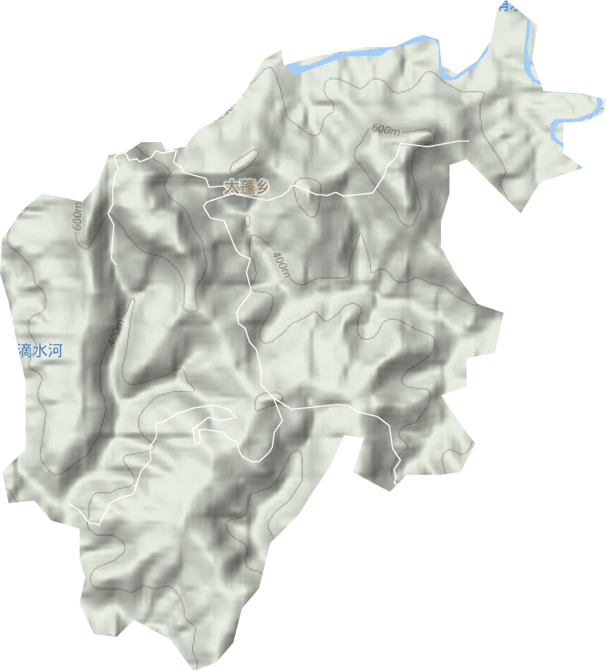 太蓬乡地形地图