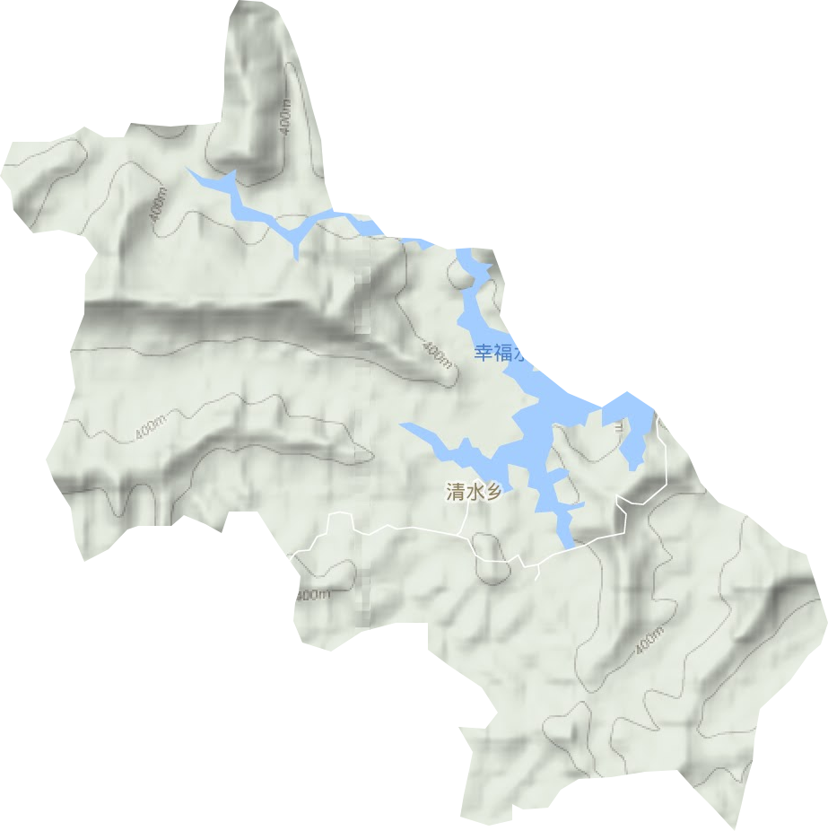 清水乡地形地图