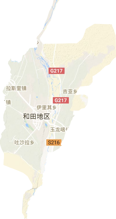 和田市地形地图