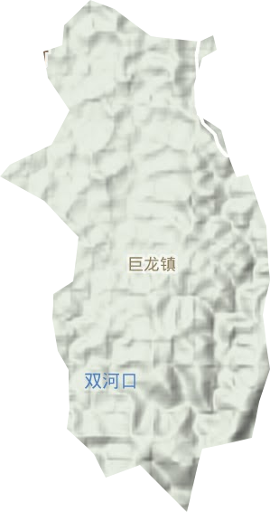 巨龙镇地形地图