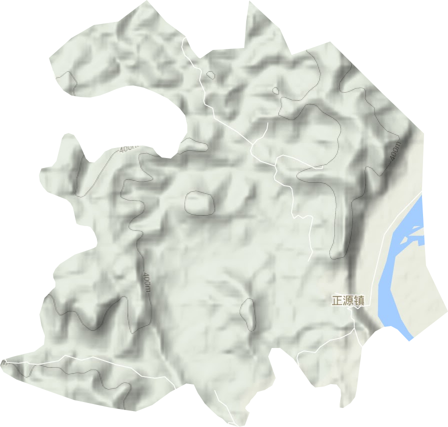 正源镇地形地图