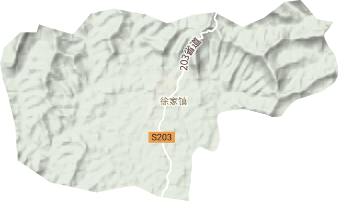 徐家镇地形地图