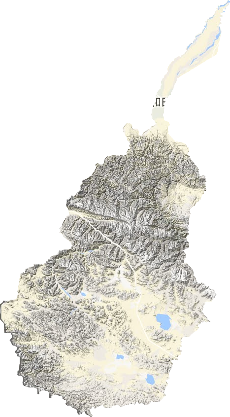 和田县地形地图