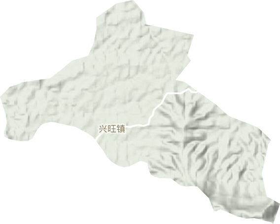 兴旺镇地形地图