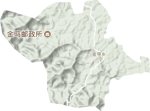 金甲乡地形地图