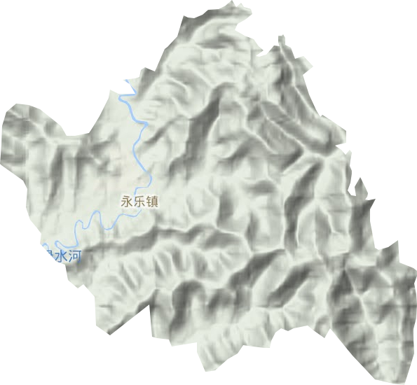 永乐镇地形地图