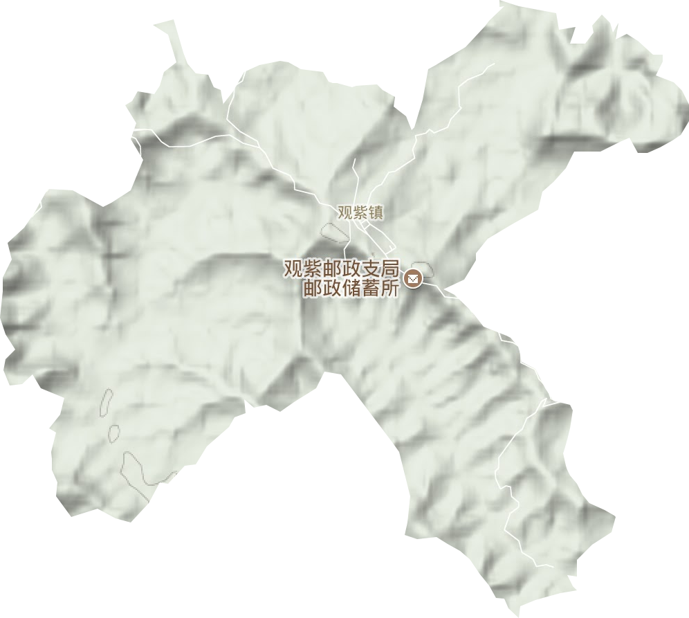 观紫镇地形地图