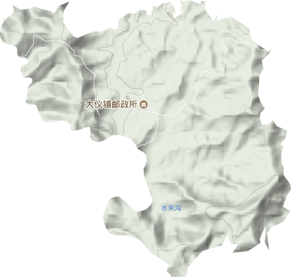大仪镇地形地图