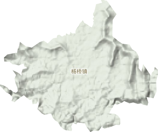 杨桥镇地形地图