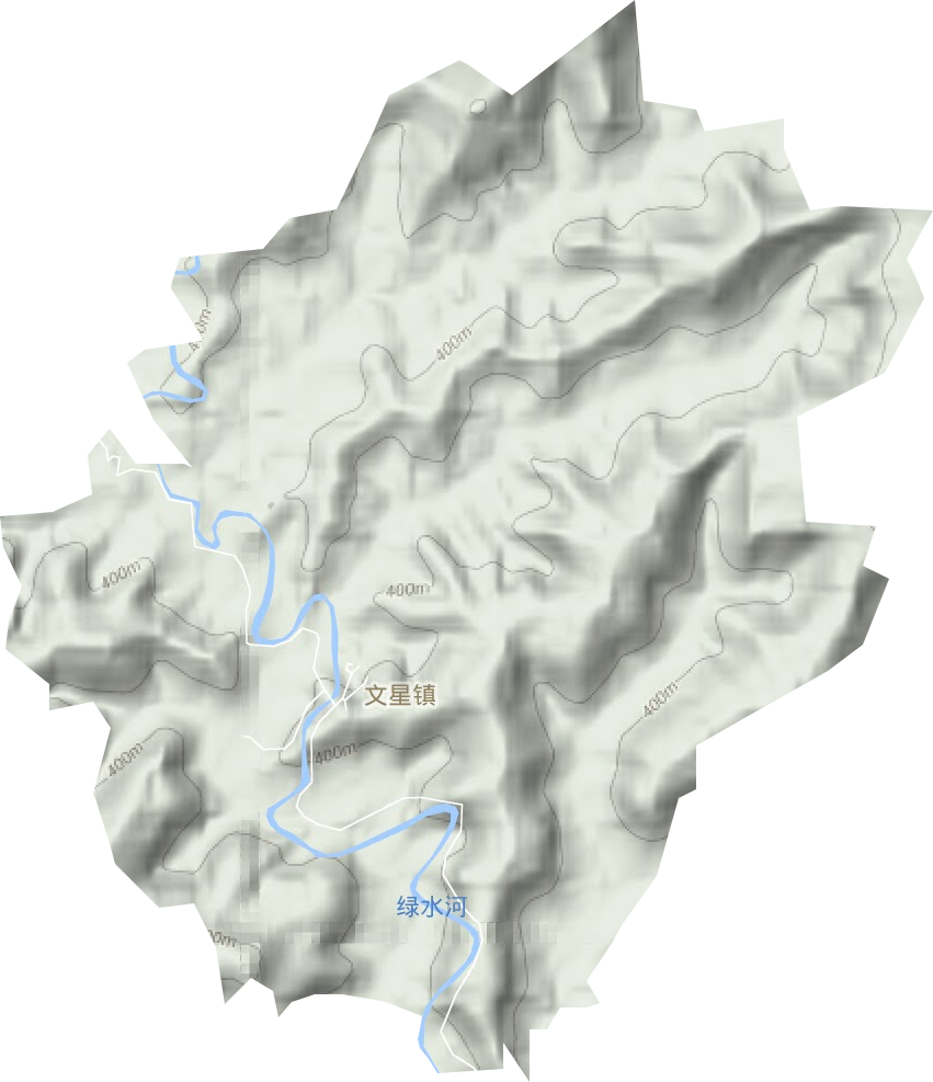 文星镇地形地图