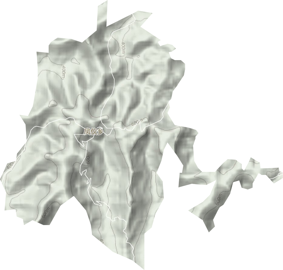 凤仪乡地形地图