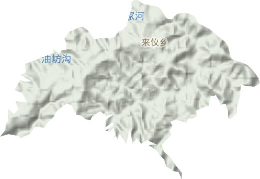 来仪乡地形地图