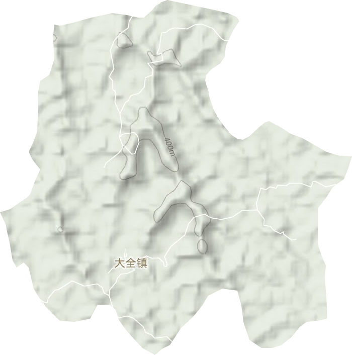 大全镇地形地图