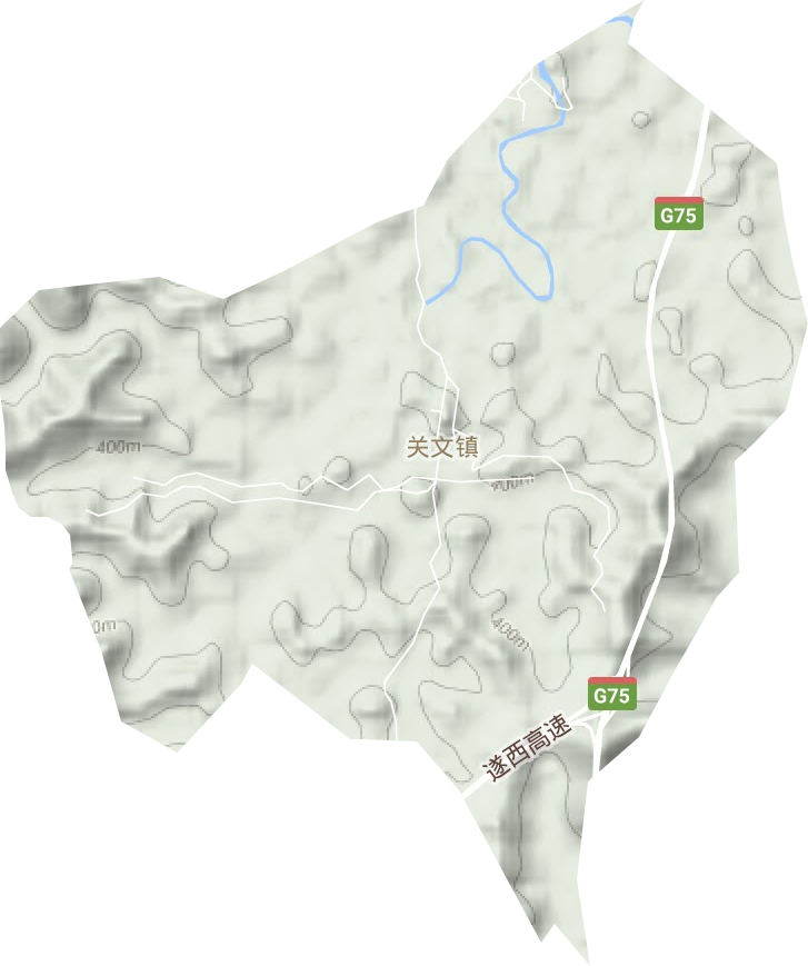 关文镇地形地图