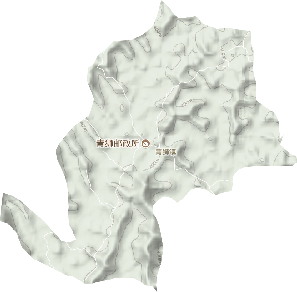 青狮镇地形地图