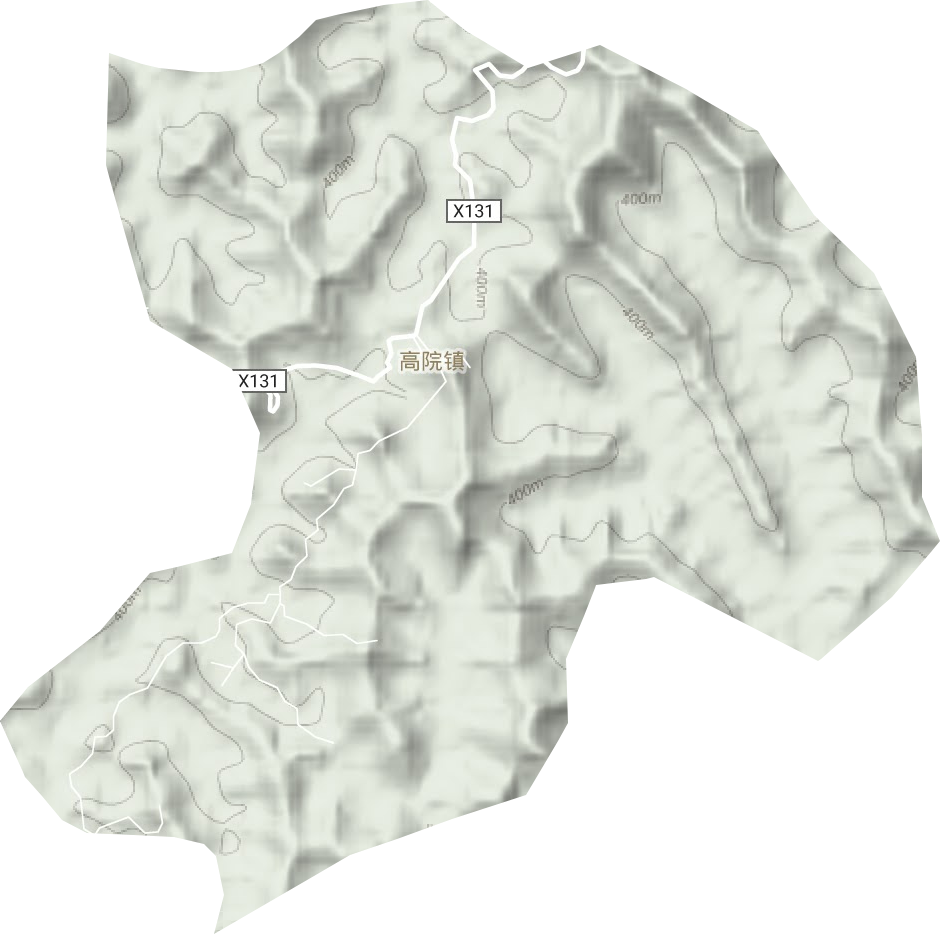 高院镇地形地图