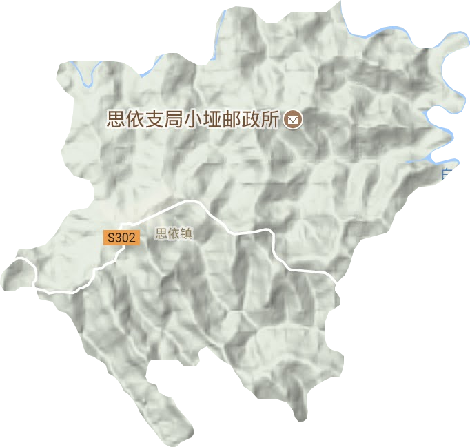 思依镇地形地图